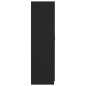 vidaXL Armario de madera contrachapada negro 80x52x180 cm vidaXL Armario de madera contrachapada negro 80x52x180 cm