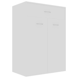 vidaXL Mueble zapatero de madera contrachapada blanco 60x35x84 cm