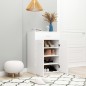 vidaXL Mueble zapatero de madera contrachapada blanco 60x35x84 cm vidaXL Mueble zapatero de madera contrachapada blanco 60x35x84 cm