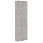 vidaXL Armario de pasillo de aglomerado gris hormigón 55x25x189 cm vidaXL Armario de pasillo de aglomerado gris hormigón 55x25x189 cm