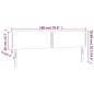 vidaXL Cabecero con LED de tela gris claro 180x5x78/88 cm vidaXL Cabecero con LED de tela gris claro 180x5x78/88 cm