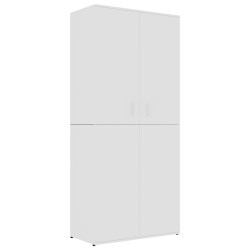 vidaXL Mueble zapatero de madera contrachapada blanco 80x39x178 cm