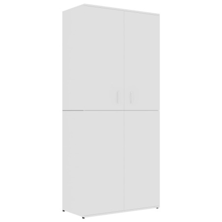 vidaXL Mueble zapatero de madera contrachapada blanco 80x39x178 cm