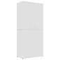 vidaXL Mueble zapatero de madera contrachapada blanco 80x39x178 cm vidaXL Mueble zapatero de madera contrachapada blanco 80x39x178 cm