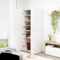 vidaXL Mueble zapatero de madera contrachapada blanco 80x39x178 cm vidaXL Mueble zapatero de madera contrachapada blanco 80x39x178 cm