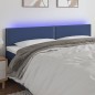 vidaXL Cabecero con LED de tela azul 180x5x78/88 cm vidaXL Cabecero con LED de tela azul 180x5x78/88 cm