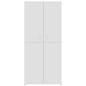vidaXL Mueble zapatero de madera contrachapada blanco 80x39x178 cm vidaXL Mueble zapatero de madera contrachapada blanco 80x39x178 cm