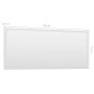 vidaXL Espejo de baño madera contrachapada blanco brillo 90x1,5x37 cm vidaXL Espejo de baño madera contrachapada blanco brillo 90x1,5x37 cm