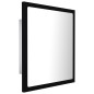 vidaXL Espejo de baño acrílico negro brillo 40x8,5x37 cm vidaXL Espejo de baño acrílico negro brillo 40x8,5x37 cm