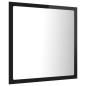 vidaXL Espejo de baño acrílico negro brillo 40x8,5x37 cm vidaXL Espejo de baño acrílico negro brillo 40x8,5x37 cm