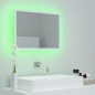 vidaXL Espejo de baño LED acrílico blanco 60x8,5x37 cm vidaXL Espejo de baño LED acrílico blanco 60x8,5x37 cm