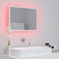 vidaXL Espejo de baño LED acrílico blanco 60x8,5x37 cm vidaXL Espejo de baño LED acrílico blanco 60x8,5x37 cm