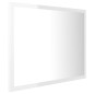 vidaXL Espejo de baño acrílico blanco brillo 60x8,5x37 cm vidaXL Espejo de baño acrílico blanco brillo 60x8,5x37 cm