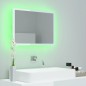vidaXL Espejo de baño acrílico blanco brillo 60x8,5x37 cm vidaXL Espejo de baño acrílico blanco brillo 60x8,5x37 cm