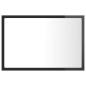 vidaXL Espejo de baño madera contrachapada gris brillo 60x8,5x37 cm vidaXL Espejo de baño madera contrachapada gris brillo 60x8,5x37 cm