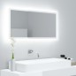 vidaXL Espejo de baño LED crílico blanco brillo 90x8,5x37 cm vidaXL Espejo de baño LED crílico blanco brillo 90x8,5x37 cm