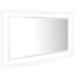 vidaXL Espejo de baño LED crílico blanco brillo 90x8,5x37 cm vidaXL Espejo de baño LED crílico blanco brillo 90x8,5x37 cm