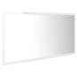 vidaXL Espejo de baño LED crílico blanco brillo 90x8,5x37 cm vidaXL Espejo de baño LED crílico blanco brillo 90x8,5x37 cm