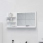 vidaXL Espejo de baño madera contrachapada blanco 90x10,5x45 cm vidaXL Espejo de baño madera contrachapada blanco 90x10,5x45 cm