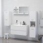 vidaXL Espejo de baño madera contrachapada blanco 90x10,5x45 cm vidaXL Espejo de baño madera contrachapada blanco 90x10,5x45 cm