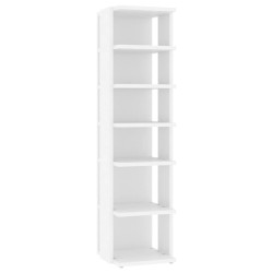 vidaXL Mueble zapatero madera contrachapada blanco 27,5x27x102 cm
