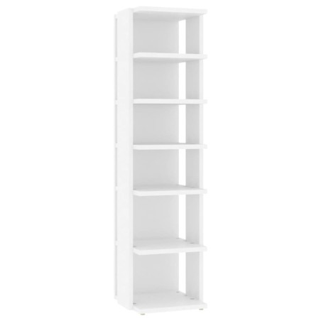 vidaXL Mueble zapatero madera contrachapada blanco 27,5x27x102 cm