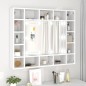 vidaXL Mueble con espejo y LED blanco 91x15x76,5 cm vidaXL Mueble con espejo y LED blanco 91x15x76,5 cm