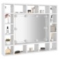 vidaXL Mueble con espejo y LED blanco 91x15x76,5 cm vidaXL Mueble con espejo y LED blanco 91x15x76,5 cm