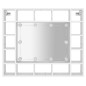 vidaXL Mueble con espejo y LED blanco 91x15x76,5 cm vidaXL Mueble con espejo y LED blanco 91x15x76,5 cm