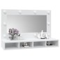 vidaXL Mueble con espejo y LED blanco 90x31,5x62 cm vidaXL Mueble con espejo y LED blanco 90x31,5x62 cm