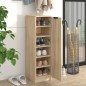 vidaXL Mueble zapatero madera contrachapada roble Sonoma 30x35x100 cm vidaXL Mueble zapatero madera contrachapada roble Sonoma 30x35x100 cm