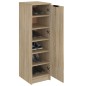 vidaXL Mueble zapatero madera contrachapada roble Sonoma 30x35x100 cm vidaXL Mueble zapatero madera contrachapada roble Sonoma 30x35x100 cm