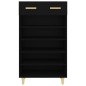vidaXL Mueble zapatero de madera contrachapada negro 60x35x105 cm vidaXL Mueble zapatero de madera contrachapada negro 60x35x105 cm