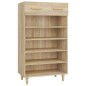vidaXL Mueble zapatero madera contrachapada color roble 60x35x105 cm vidaXL Mueble zapatero madera contrachapada color roble 60x35x105 cm