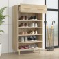vidaXL Mueble zapatero madera contrachapada color roble 60x35x105 cm vidaXL Mueble zapatero madera contrachapada color roble 60x35x105 cm