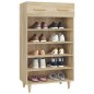 vidaXL Mueble zapatero madera contrachapada color roble 60x35x105 cm vidaXL Mueble zapatero madera contrachapada color roble 60x35x105 cm