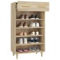 vidaXL Mueble zapatero madera contrachapada color roble 60x35x105 cm vidaXL Mueble zapatero madera contrachapada color roble 60x35x105 cm