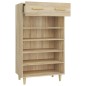 vidaXL Mueble zapatero madera contrachapada color roble 60x35x105 cm vidaXL Mueble zapatero madera contrachapada color roble 60x35x105 cm