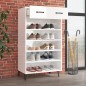 vidaXL Mueble zapatero madera contrachapada blanco brillo 60x35x105 cm vidaXL Mueble zapatero madera contrachapada blanco brillo 60x35x105 cm