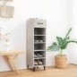 vidaXL Mueble zapatero madera contrachapada gris hormigón 30x35x105 cm vidaXL Mueble zapatero madera contrachapada gris hormigón 30x35x105 cm
