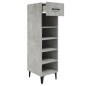 vidaXL Mueble zapatero madera contrachapada gris hormigón 30x35x105 cm vidaXL Mueble zapatero madera contrachapada gris hormigón 30x35x105 cm