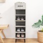 vidaXL Mueble zapatero madera contrachapada gris hormigón 30x35x105 cm vidaXL Mueble zapatero madera contrachapada gris hormigón 30x35x105 cm
