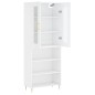vidaXL Aparador alto madera contrachapada blanco 69,5x34x180 cm