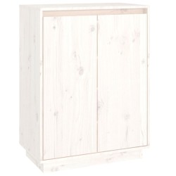 vidaXL Armario zapatero de madera maciza de pino 60x35x80 cm