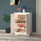 vidaXL Armario zapatero de madera maciza de pino 60x35x80 cm vidaXL Armario zapatero de madera maciza de pino 60x35x80 cm