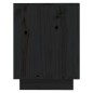 vidaXL Armario zapatero de madera maciza de pino negro 110x34x45 cm vidaXL Armario zapatero de madera maciza de pino negro 110x34x45 cm