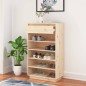 vidaXL Armario zapatero de madera maciza de pino 60x34x105 cm vidaXL Armario zapatero de madera maciza de pino 60x34x105 cm