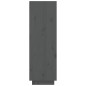 vidaXL Armario zapatero de madera maciza de pino gris 60x34x105 cm vidaXL Armario zapatero de madera maciza de pino gris 60x34x105 cm