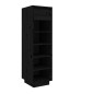 vidaXL Mueble zapatero de madera maciza de pino negro 30x34x105 cm vidaXL Mueble zapatero de madera maciza de pino negro 30x34x105 cm