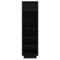 vidaXL Mueble zapatero de madera maciza de pino negro 30x34x105 cm vidaXL Mueble zapatero de madera maciza de pino negro 30x34x105 cm
